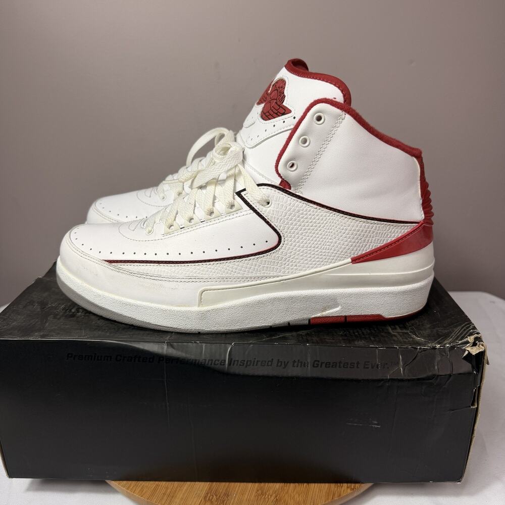Nike Air Jordan 2 Retro Chicago Home Men Size 13 385475-102